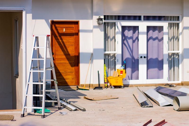 a house being remodeled