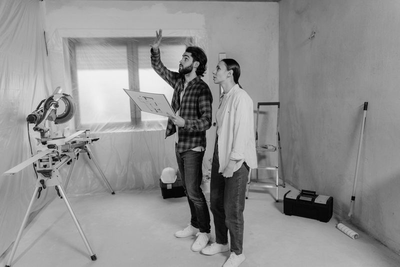 a couple planning their home remodeling project